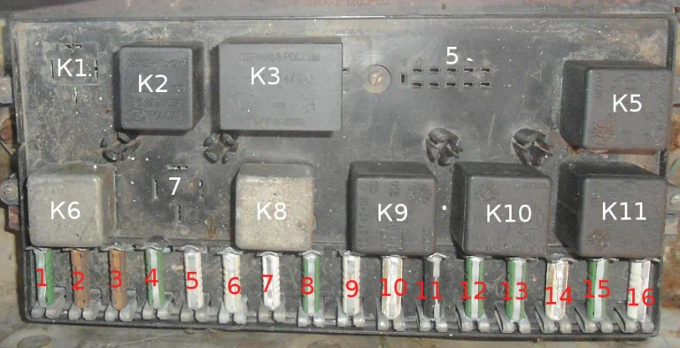2109 схема старого блока предохранителей 17.3722