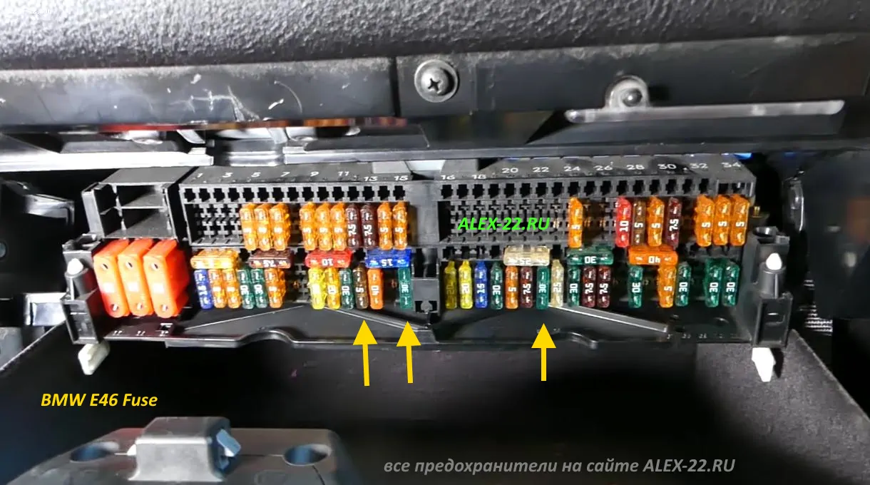 bmw e46 fuses wiper and washer location, предохранители стеклоочистителя и омывателя бмв е46, how find in bmw e46 wiper and washer fuse