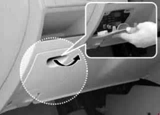 kia cerato forte первого поколения 2004, 2005, 2006, 2007, 2008, 2009 расположение блока предохранителей