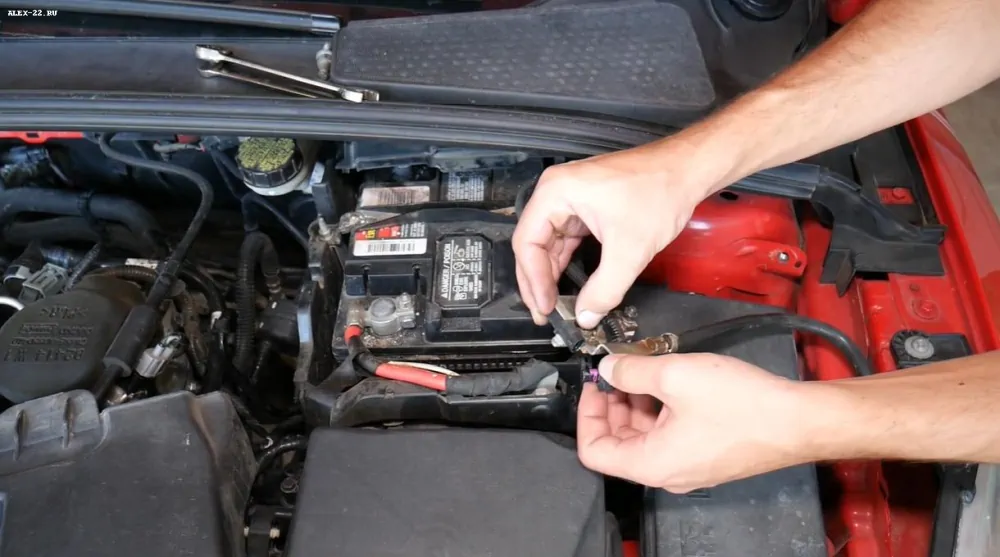 датчик тока аккумулятора фокус 3 снятие разъёма