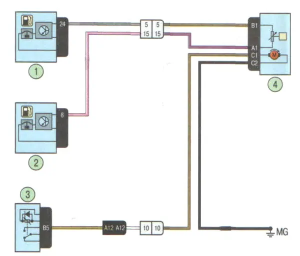 lada largus схема бензонасоса