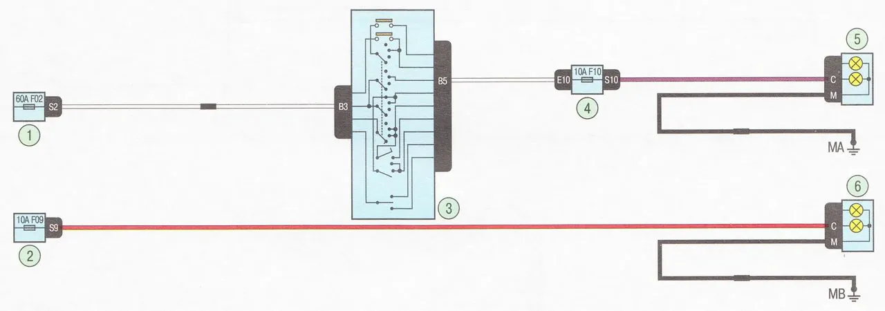 lada largus схема ближнего света