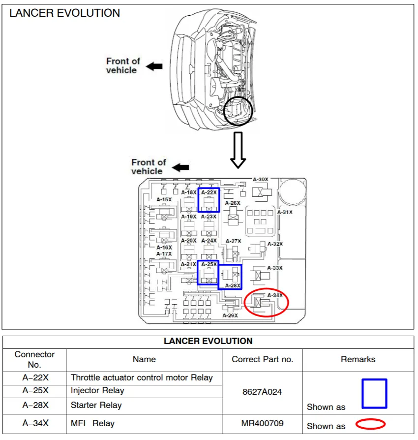 mmc lancer Evolution 8627A024 MR400709